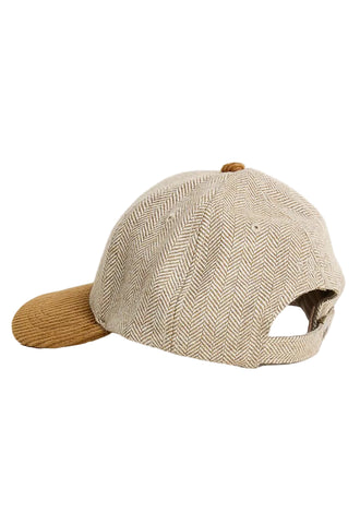 The Polo Heritage Herringbone & Corduroy Cap Tan