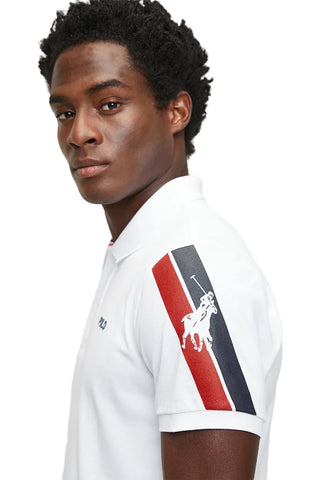 Polo Golfer Active Sleeve Pony White