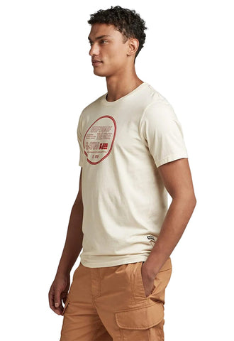 G Star T-Shirt Chest Cream