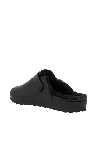 Hush Puppie Ladies Sandal Soft Desi Fur Black