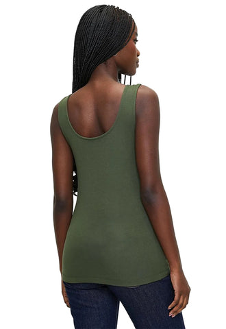 Polo T-Shirt Ladies Sleeveless Emma Soft Tank Olive