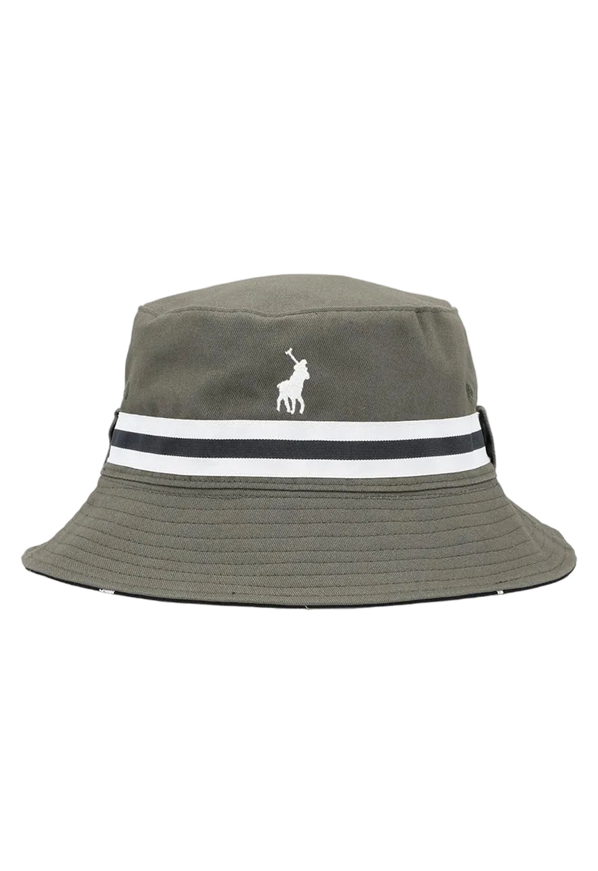 Polo Bucket Reversible Monogram Olive/Navy