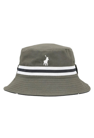 Polo Bucket Reversible Monogram Olive/Navy