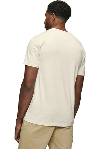 Polo Mens Sport Box Print Crew Neck Tee – Cream