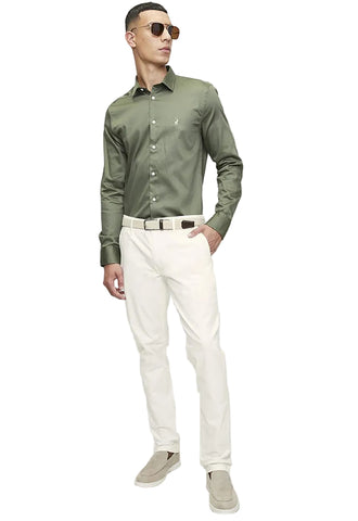 Polo Shirt Ls Essential Sateen Green
