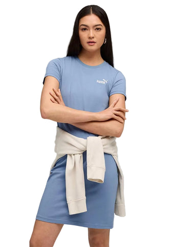 Puma Dress Essential No1 Tee Logo Slim Cool Blue