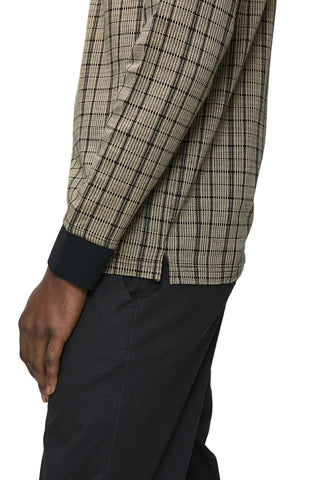 The Polo Yerin Jacquard Long Sleeve Golfer – Stone
