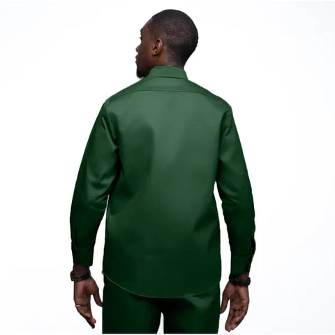 Dickies Men's Long Sleeve Work Shirt – Pine Green
