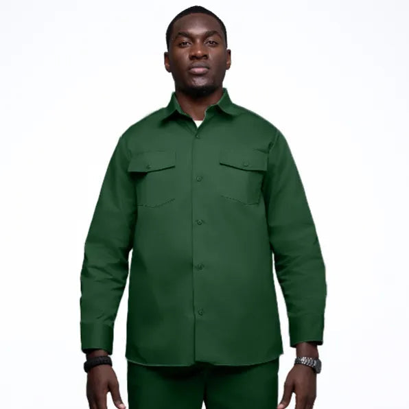 Dickies 847 Long Sleeve Shirt Pine Green