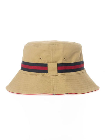 Polo Bucket Reversible Monogram Stone/Red