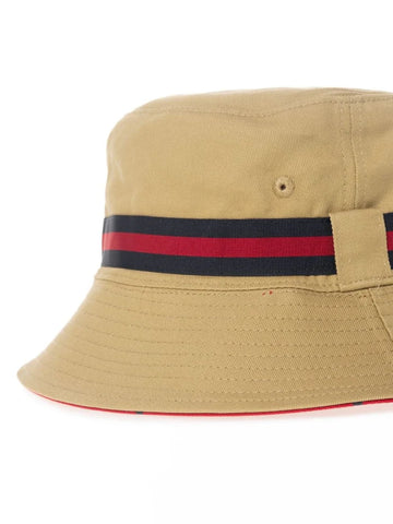 Polo Bucket Reversible Monogram Stone/Red