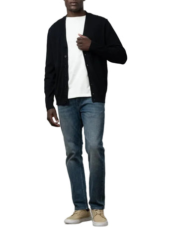 Polo Cardigan Black
