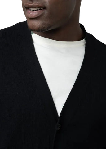 Polo Cardigan Black
