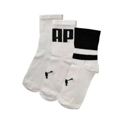 Puma Socks 3Packbig Logo Low Crew White/Black