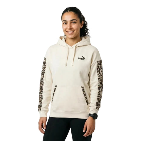 Puma Ladies Tracksuit Graphic Animal Cream
