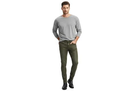 Vialli Jeans Ultra Fit Luca Oil Olive