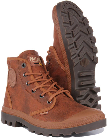 Palladium Pampa Hi Wax Peru Brown
