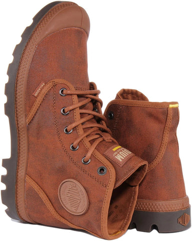 Palladium Pampa Hi Wax Peru Brown