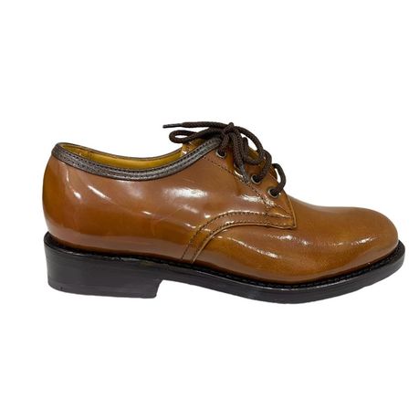 Saxone Formal Shoe 32001 Gloss Plain Tan