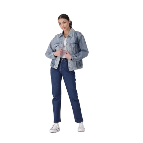 Levis Jeans Ladies 501 Original High Rise Salsa Stonewash