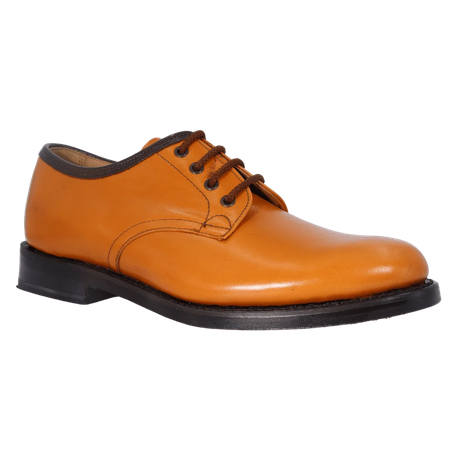 Saxone Formal Shoe 32001 Plain Tan