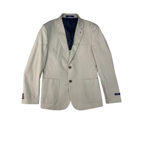 Polo Blazer Mens Stretch Slim Fit Khaki