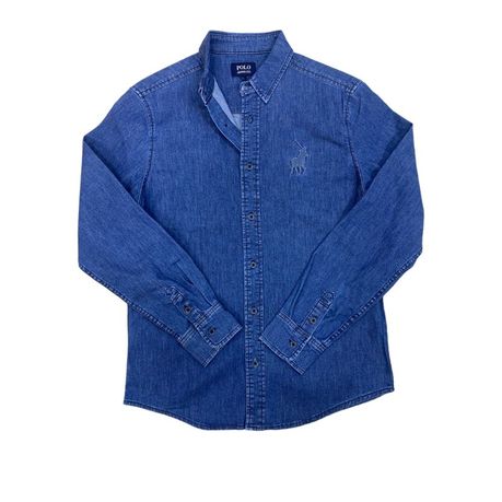 Polo Shirt Mens Long-Sleeve Pjc Denim