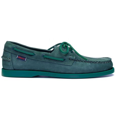 Sebago Docksides  Portland Nubuck Forest Green