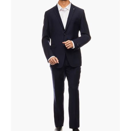 Polo Mens Custom Fit Travel Suit Navy