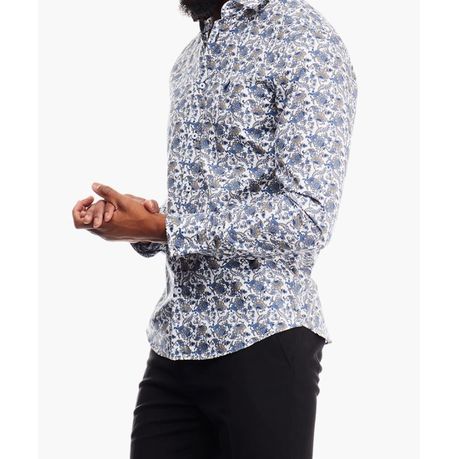 Polo Shirt Mens Long-Sleeve Essential Sateen Chocolate
