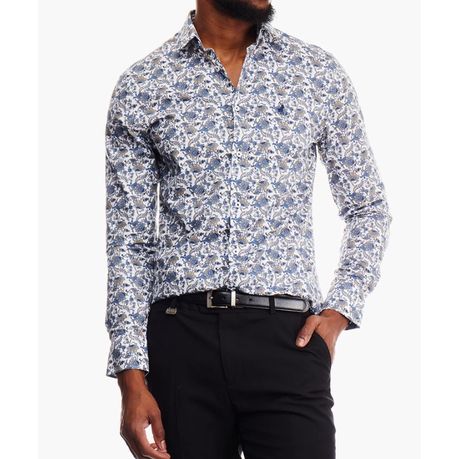 Polo Shirt Mens Long-Sleeve Essential Sateen Chocolate