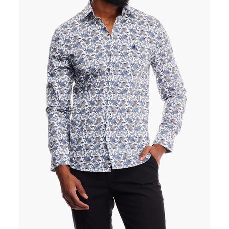 Polo Shirt Mens Long-Sleeve Essential Sateen Chocolate