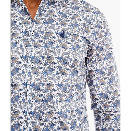 Polo Shirt Mens Long-Sleeve Essential Sateen Chocolate