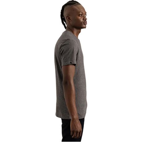 Polo T-Shirt Mens V-Neck Charcoal