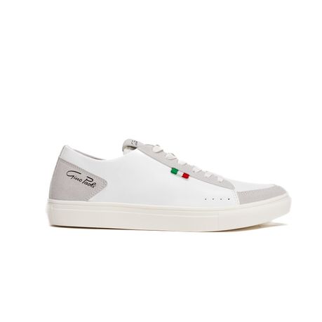 Gino Paoli Mens Hugo Low White Sneaker