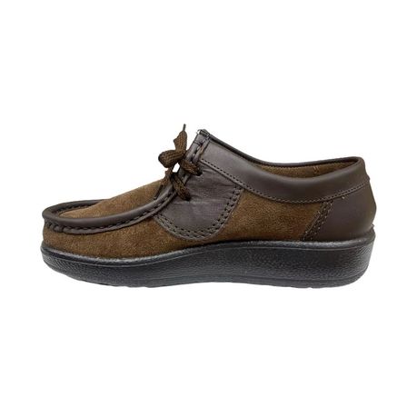 Grasshopper Suede Lace Ups Brown