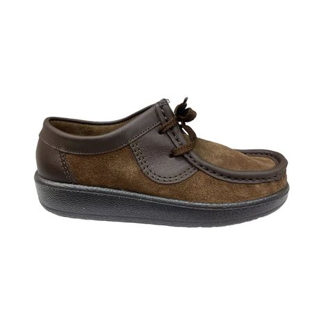 Grasshopper Suede Lace Ups Brown