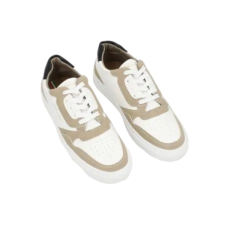 Gino Paoli Mens Finn Sand White Sneaker