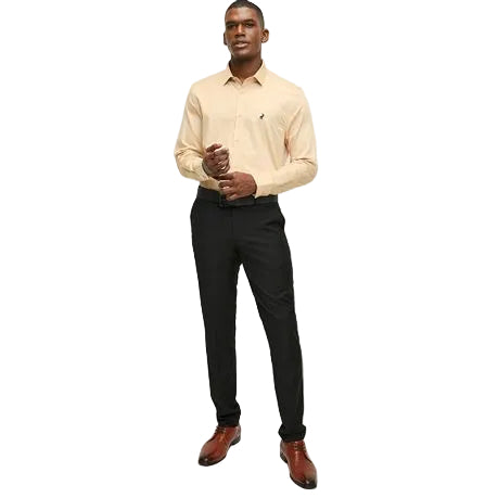 Polo Shirt Mens Long-Sleeve Essential Sateen Stone