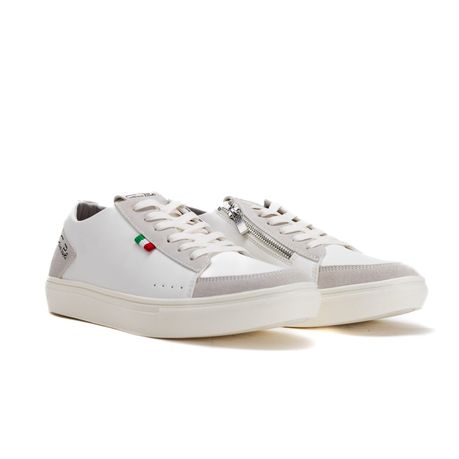 Gino Paoli Mens Hugo Low White Sneaker
