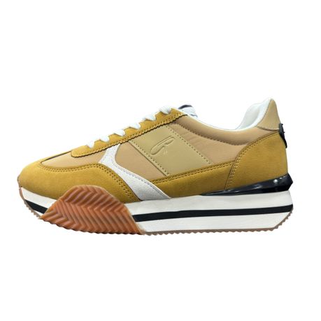 Gino Paoli Mens Tom Mustard Sneaker