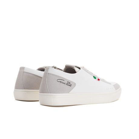 Gino Paoli Mens Hugo Low White Sneaker