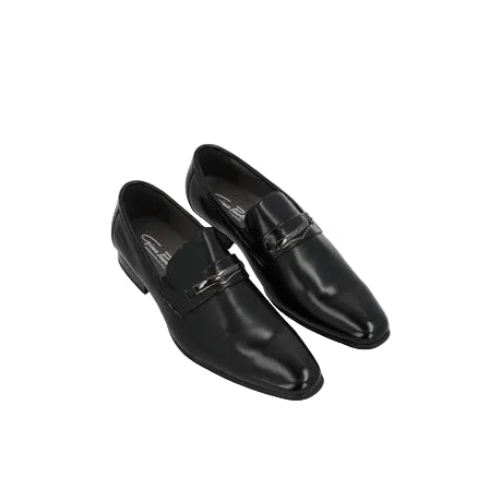 Gino Paoli Mens Formal Ridge Black Shoes
