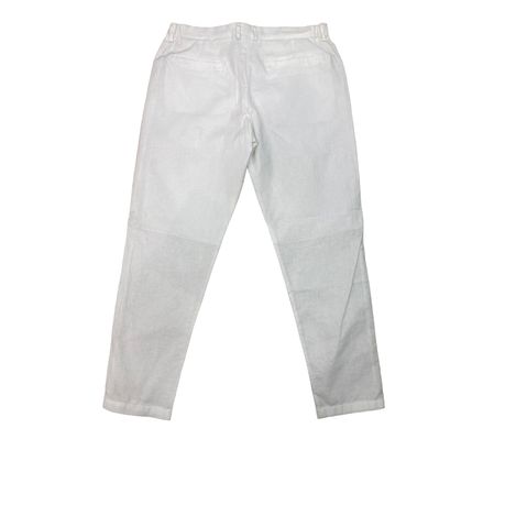 Jonathan D Linen Trouser Pablo White