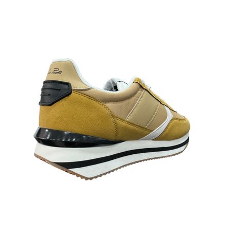 Gino Paoli Mens Tom Mustard Sneaker