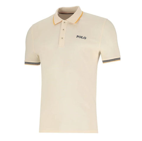 Polo Golfer Logo Tipped Beige