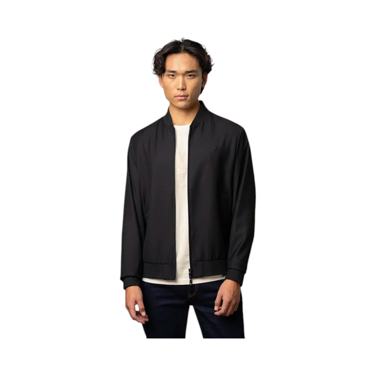 Polo Jacket Slim Fit Black