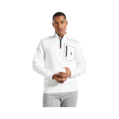 Polo Sweater High Neck Off White