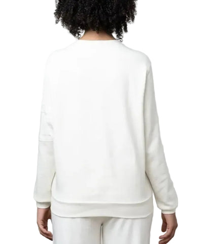 Polo Sweater Ladies Top Lee Textured Off White