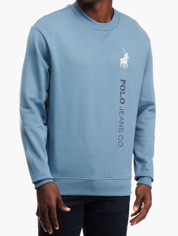 Polo Sweater Pjc Embroidered Logo Blue